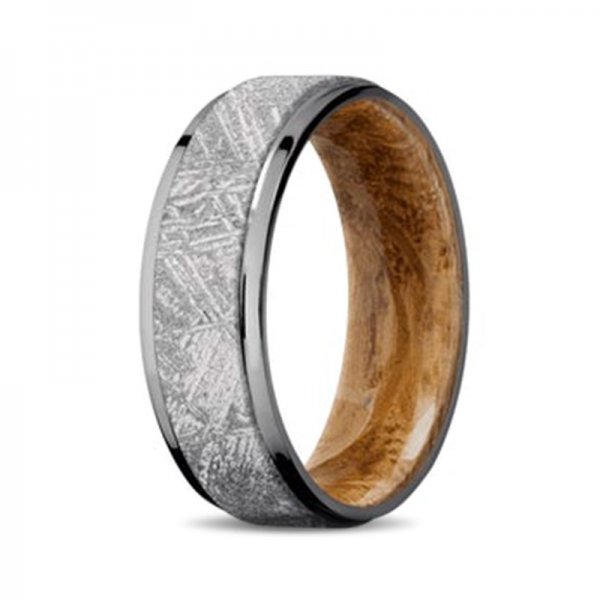 The Armageddon Wood Tantalum men's wedding bands