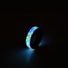 The desire carbon fiber opal meteorite ring