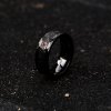 The falling star ceramic meteorite ring