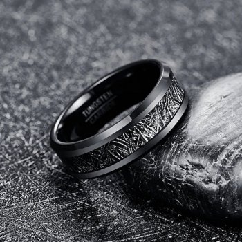 The armstrong tungsten meteorite ring