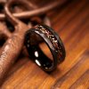 the impact tungsten meteorite dinosaur bone ring