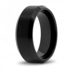 Ceramic Men’s Ring Metal