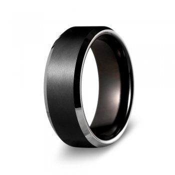 artistic titanium rings with intricate design