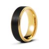 Classic men's Wedding bands crafted from tungsten carbide by Gentlebands.