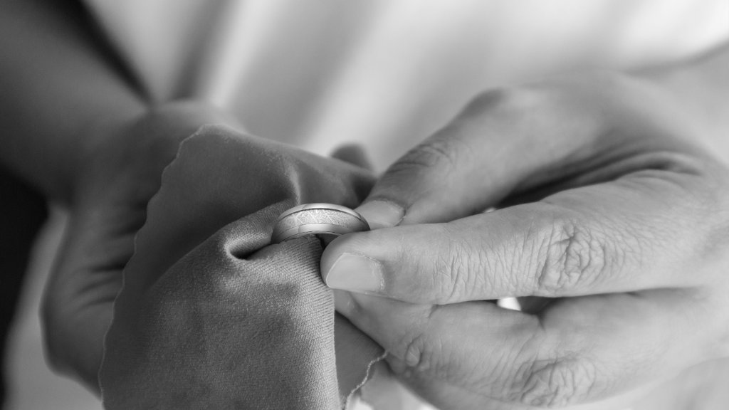 Wipe the ring with a soft cloth