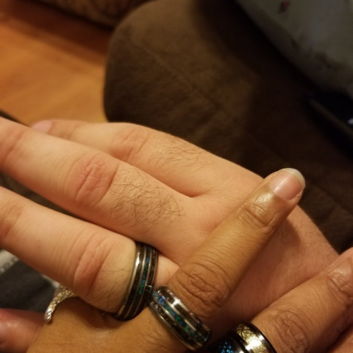 The Velociraptor Ring Dynamic Dinosaur Bone Opal Blend