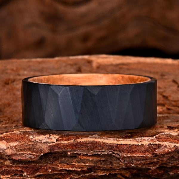 The Kickflip | Black Tungsten Carbide Skateboard Men's Wedding