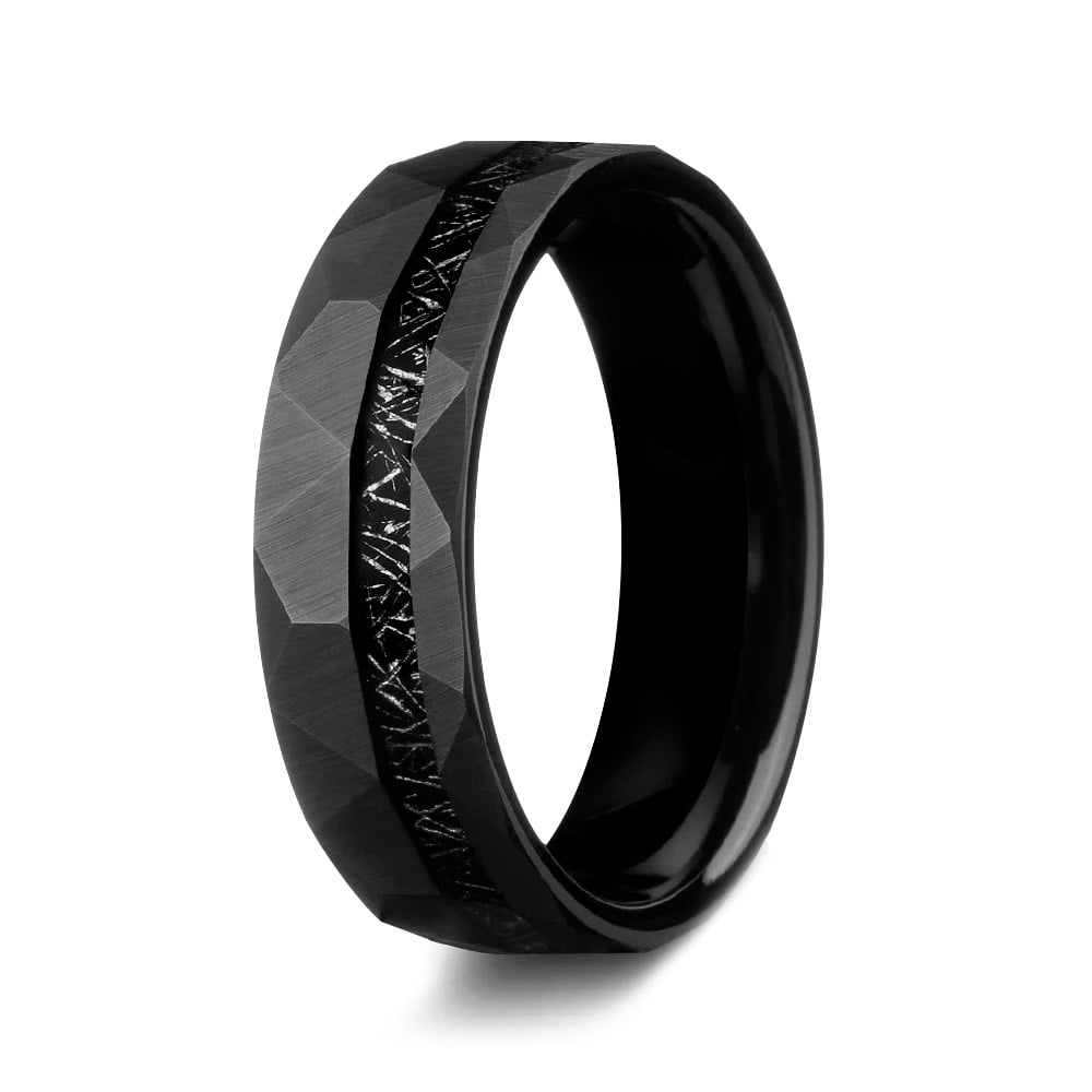 ブラックパンサーリング｜タングステン＆メテオライト｜ジェントルバンド