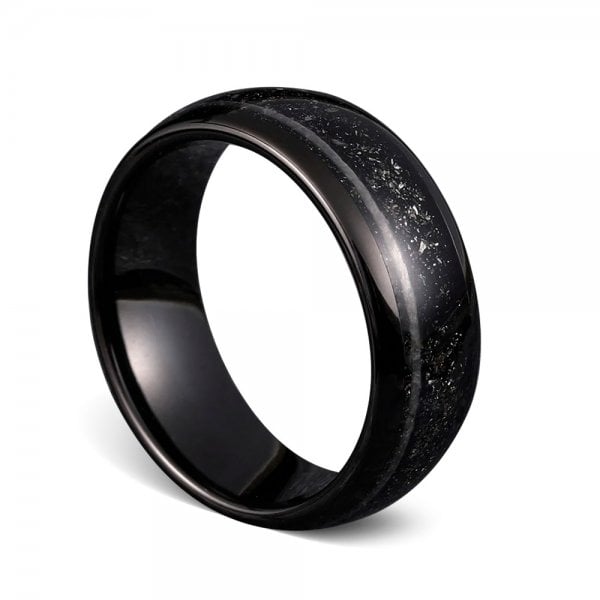 The Dark Ages | Medieval Inspired Tungsten Ring | Black Ring