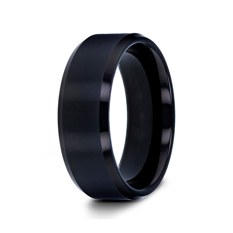 The Abyss | Black Tungsten Men's Wedding Bands - Gentlebands