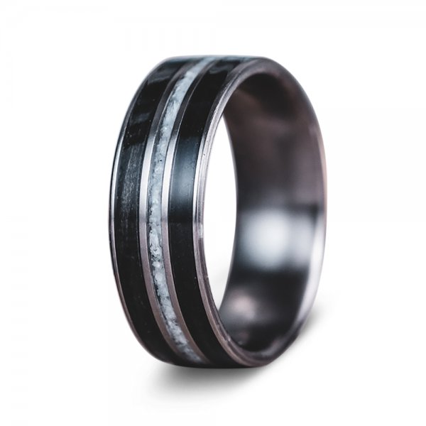 The Sonorous | Titanium Pearl Men's Wedding Bands - Gentlebands
