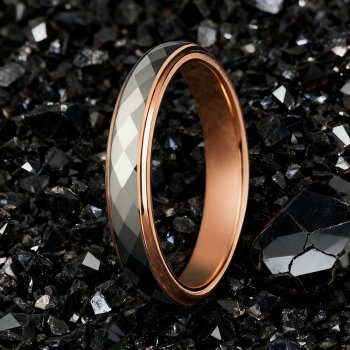 The Prince | Tungsten Rose Gold Men's Wedding Bands - Gentlebands