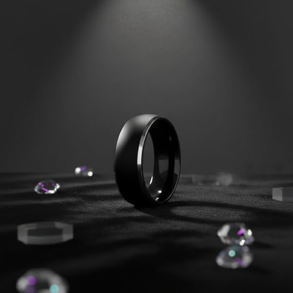 The Lincoln | Black Tungsten Men's Wedding Bands - Gentlebands